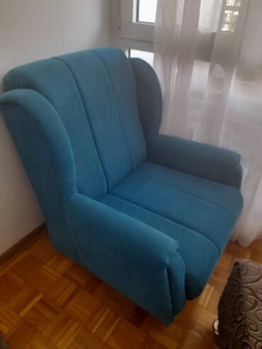 kožna fotelja: Textile, Used