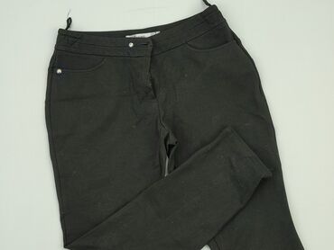 czarne t shirty damskie plus size: Spodnie materiałowe, M, stan - Bardzo dobry