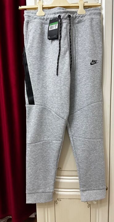 пижамные штаны: Мужские брюки, XL (EU 42), Nike, Новый, цвет - Серый, Самовывоз