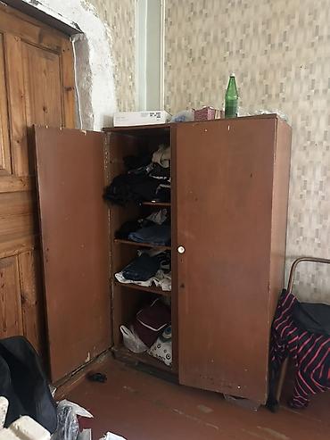 skaf paltar: İki qapılı taxta paltar şkafı - Material: massiv taxta/kombinə — 2