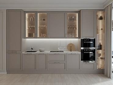 silver kitchen: Кухонный набор на заказ, МДФ крашеный, 7–14 дней, Бесплатная доставка, Гарантия — 1