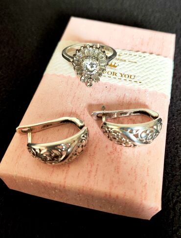 Серебряные серьги: Серебряные серьги, Проба 925, Женские, Б/у at lalafo.kg — 11 Серебряные серьги: Серебряные серьги, Проба 925, Женские, Б/у — 11