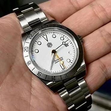 Ručni satovi: San Martin SN0054-G GMT - Bela - Tudor Black Bay Pro — 14