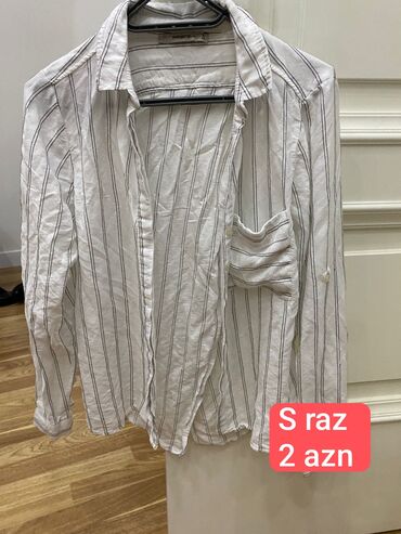 Futbolka və maykalar: Qadın köynək/top dəsti 1) Zara lilac rəngli qısa top - V şəkilli — 20