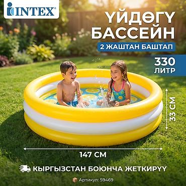 Игровые манежи: 🌞 INTEX үйлөмө бассейни 🍍 👧 Балдар үчүн ыңгайлуу жана коопсуз ✔ — 1