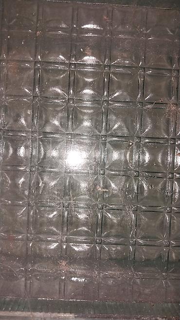 işıq generator: Şüşə blok/plita – dekorativ relyefli - Material: qalın, yaşıl tonlu — 2