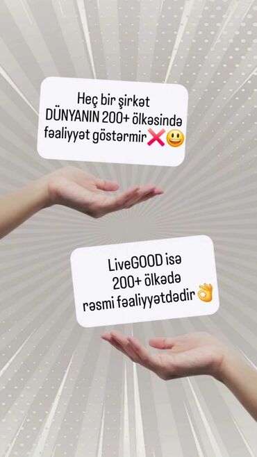 Əyləncə, idman: LiveGOOD şirkəti 200-dən çox ölkədə rəsmi fəaliyyət göstərən, geniş