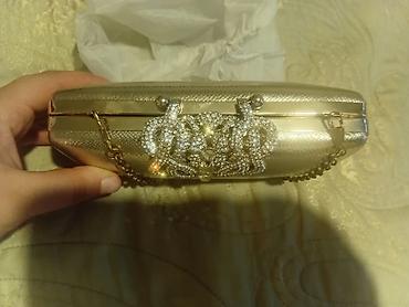 ted baker: Qızılı rəngli zərif clutch çantası - Material: parıltılı teksturalı — 2