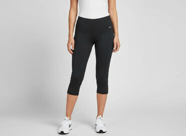 spodnie nike materiałowe: Nike, Legginsy Krótkie damskie, rozmiar M