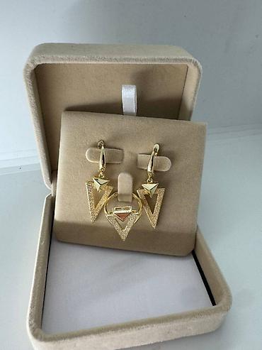 Наборы украшений: Наборы ювелирных украшений 1) Золотистый комплект с россыпью камней — 15