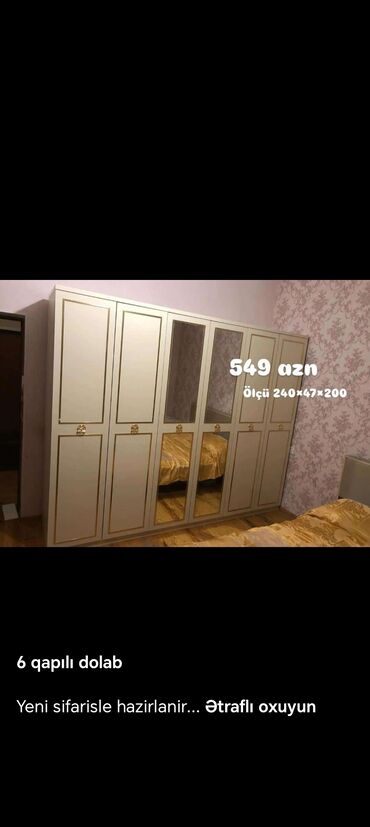 Dolablar: Yeni, Açılan, 5 qapı Düz dolab, Dolab-asılqan, Azərbaycan — 2