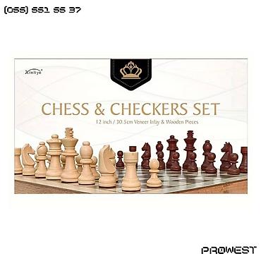 Şahmatlar: 📌 Görsəldəki məhsul — “Xinliye CHESS & CHECKERS SET” adlı şahmat — 3