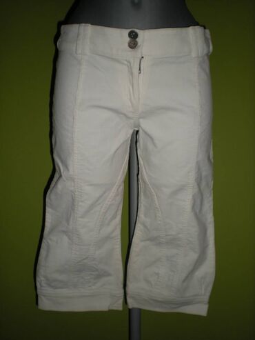 pantalone adidas: L (EU 40), Viscose, color - White, Single-colored