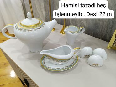 ağ çiçəyim: Nahar dəsti, rəng - Ağ