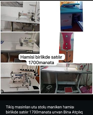 tikis avadanliqlari: Tikiş avadanlıqları komplekti - Sənaye tikiş maşınları: YAMATA düz — 1