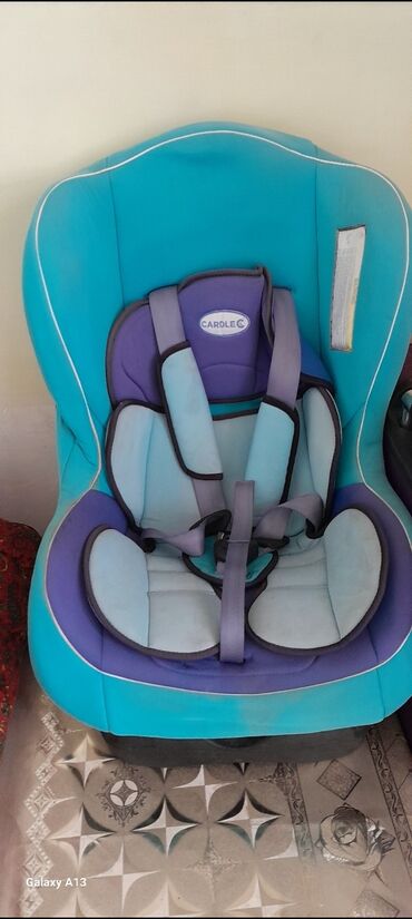 кресло автомобильное детское: Автокресло, цвет - Голубой, Б/у