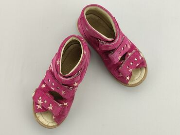 rozowe wiazane sandały: Sandałki 24, Używany