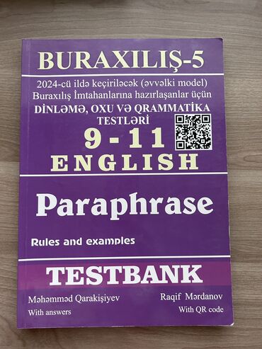 kimya 7 ci sinif yeni derslik: Ingilis dili test banki - 8 azna satilir 2 sinagin uzerinde yazilib