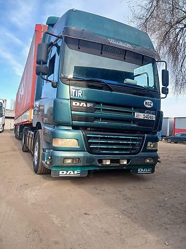 tufeng tir: ДАФ 430 CF 430 2002 Г. ПРИЦЕП Шмитц 2002 95 КУБ — 2