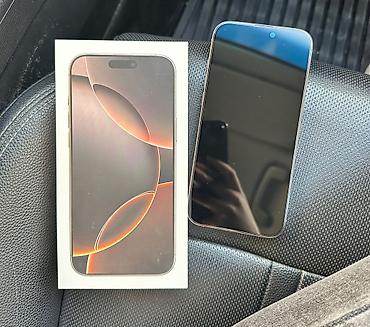xs max: IPhone 16 Pro Max, Б/у, 512 ГБ, Desert Titanium, Защитное стекло, Чехол, Кабель, 86 % — 1