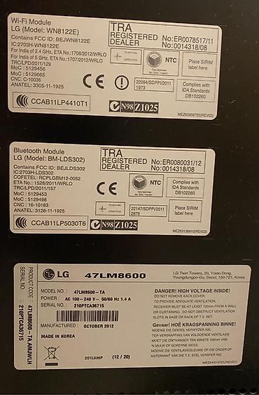 sade ekran: LG 47LM8600 – 47 düym LED Smart TV Sadece ekrani deyisilmelidi baha — 2