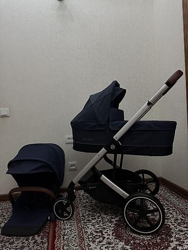 Коляски: Коляска, Cybex, цвет - Серебристый, Б/у — 1