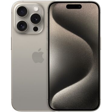 Apple iPhone: IPhone 15 Pro Max, 256 GB, Gümüşü, Zəmanət, Simsiz şarj, Face ID