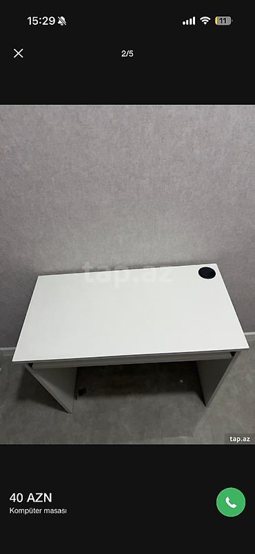 Ofis masaları: İşlənmiş, İşçi üçün, Dördbucaq masa — 2