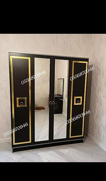Sifarişlə dolablar: Düz dolab, Yataq otağı üçün, Paltar üçün, Açılan, Korpuslu, 4 qapılı — 1