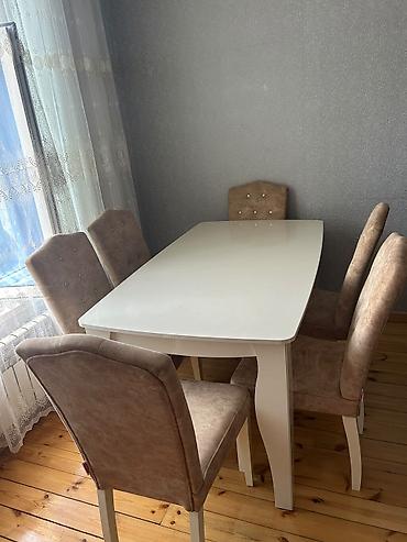 stol stullar qiymetleri: Masa desti. 200azn. 6 stulla ünvan maştağa(8770) *Tehi — 1