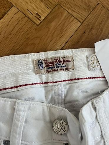 muske patike za odelo: Replay ženske farmerke – beli džins - Model: uski (skinny/ slim) — 2