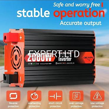 İnverterlər: Yeni Inverter, 1500-3000 Vt, 12 - 220 volt, Ünvandan götürmə, Ödənişli çatdırılma, Rayonlara çatdırılma — 4