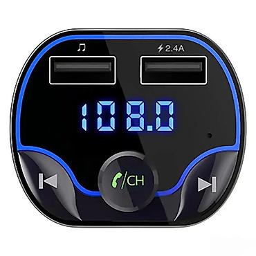 Audio oprema za auto: Bluetooth FM transmiter za automobil sa dvostrukim USB izlazom i LED — 6