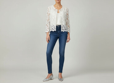 bluzka biala: Women's blazer, size M