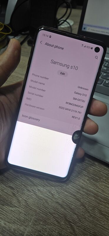смартфон blackberry z10: Samsung Galaxy S10, түсү - Кара
