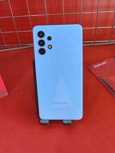 экшен камера eken: Samsung Galaxy A32, 64 GB, rəng - Göy, Zəmanət