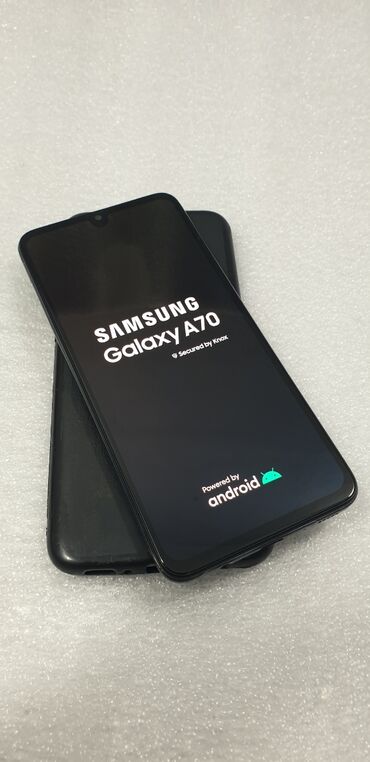 Samsung: Samsung Galaxy A70, Б/у, 128 ГБ, цвет - Синий, 2 SIM