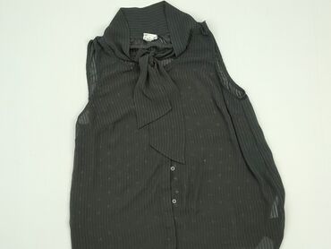 czarne eleganckie bluzki plus size: Bluzka Damska, S, stan - Bardzo dobry