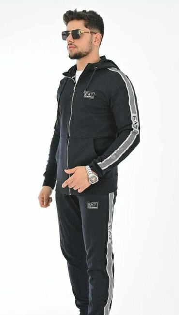 Trenerke: Komplet, S, M, L, Gucci, bоја - Crna, Pamuk — 10