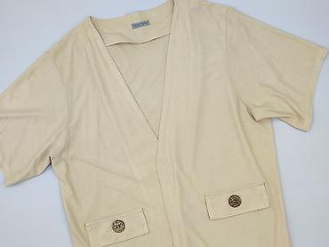 bluzki basic z dekoltem v: T-shirt damski, rozmiar 3XL — 1