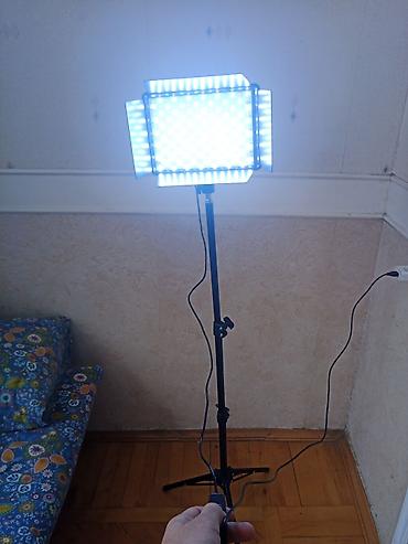 led işıq tripod: Video və foto çəkilişləri üçün LED işıq paneli stativlə birlikdə — 4