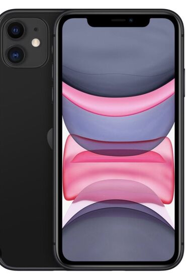ı phone 5: I phone 11 64 GB Qara reng 5D glass iphone 11 on suse qoruyucu İ