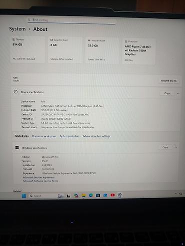 legion 5 pro: Noutbuk Lenovo Legion R7000P (2024-2025 modeli) seriyasına aid güclü — 1