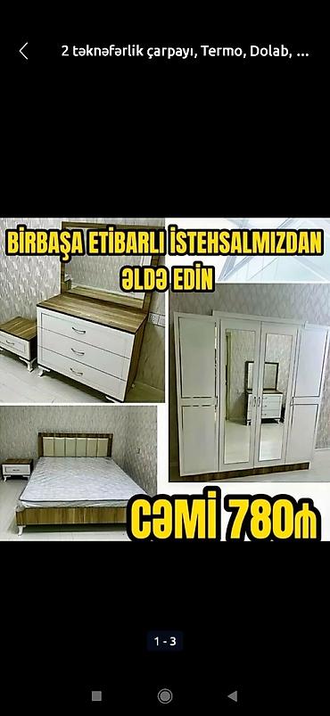 woodpecker mebel: İkinəfərlik çarpayı, 2 tumba, Azərbaycan, Yeni — 8