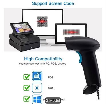 printer epson l3100: Masaüstü 2D/QR Barkod Oxuyucu – USB Plug & Play; - Qoş və işlət — 2