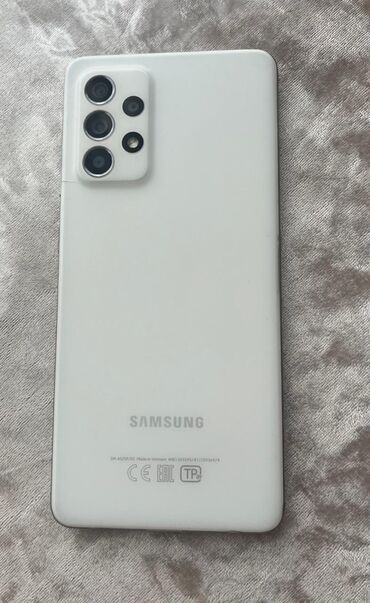 samsung e700: Samsung Galaxy A52, 128 GB, rəng - Ağ, Barmaq izi, Face ID