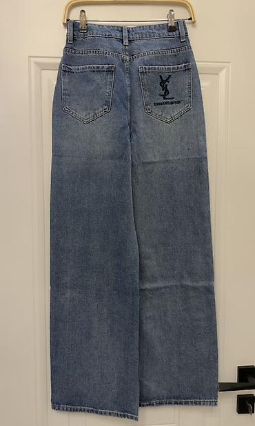 Джинсы: Джинсы, Yves Saint Laurent, XS, S, цвет - Голубой — 2
