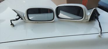 рамка для зеркал: Боковое левое Зеркало Toyota 2000 г., Б/у, цвет - Белый, Оригинал