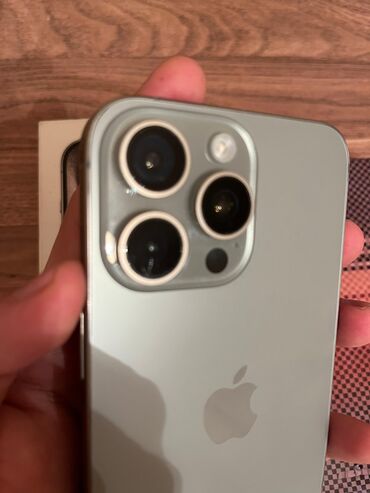Apple iPhone: IPhone 15 Pro, Natural Titanium, Face ID -da lalafo.az — 9 Apple iPhone: IPhone 15 Pro, Natural Titanium, Face ID — 9