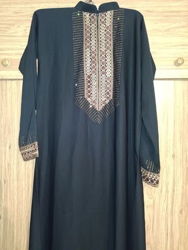 абая хиджаб: Вечернее платье, Длинная модель, С рукавами, 3XL (EU 46), 4XL (EU 48), 5XL (EU 50)